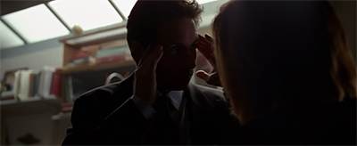 "Sorry, Scully, I'm practising my Charles Xavier impression..."