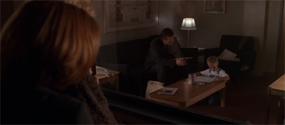 "Aw. He's almost as good with kids as Mulder."